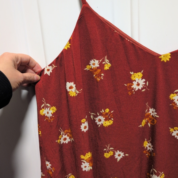 Rust Floral Camisole by [Brand] - Picture 3 of 6